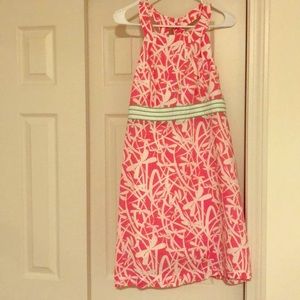 Lilly Pulitzer pink dress.